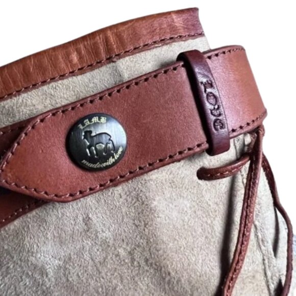 L.A.M.B. Suede & Leather Wedge Boots — Size 6 - Picture 8 of 14